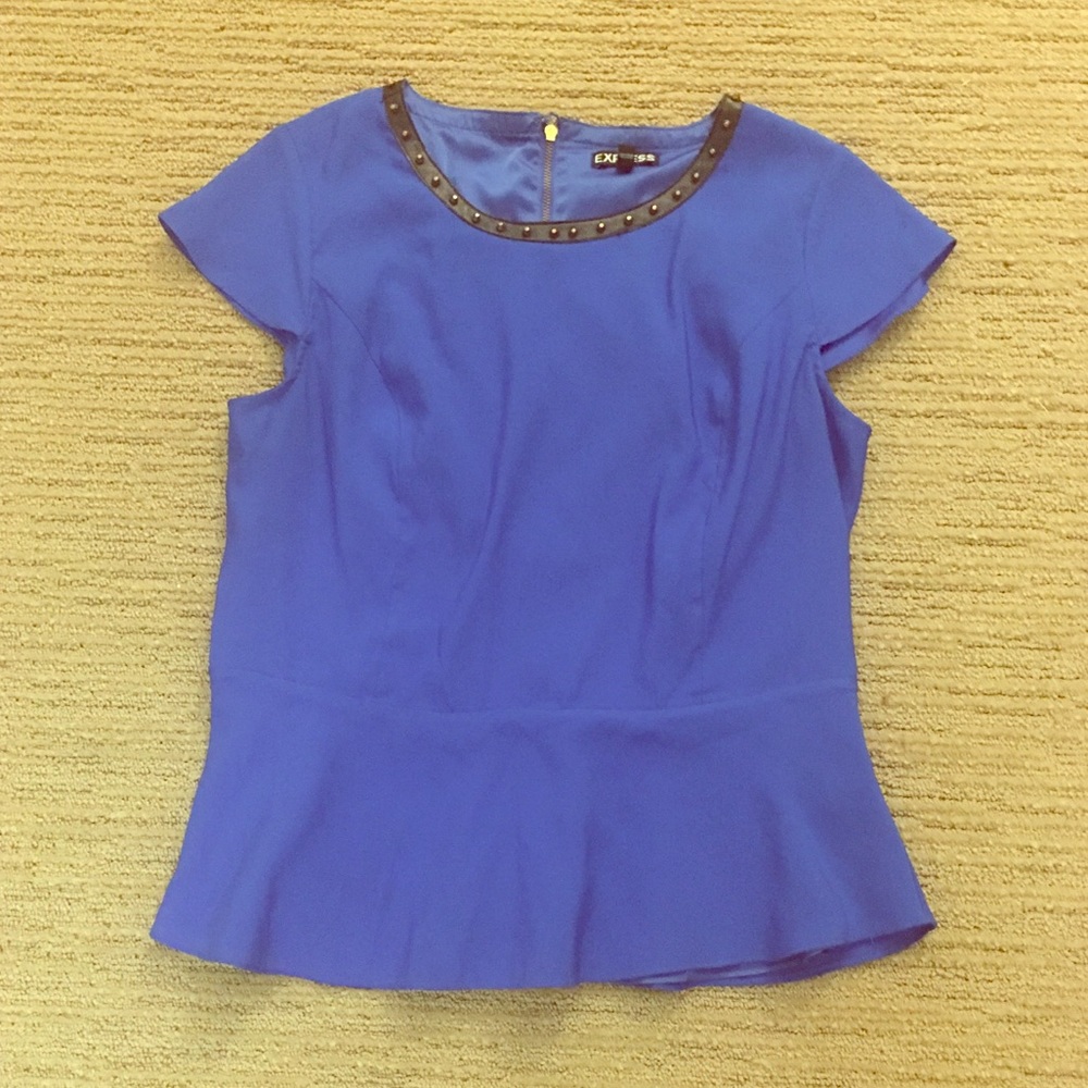 Royal Blue tapered dress shirt